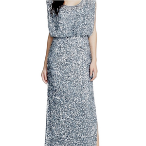 JS Collections long sequin gown